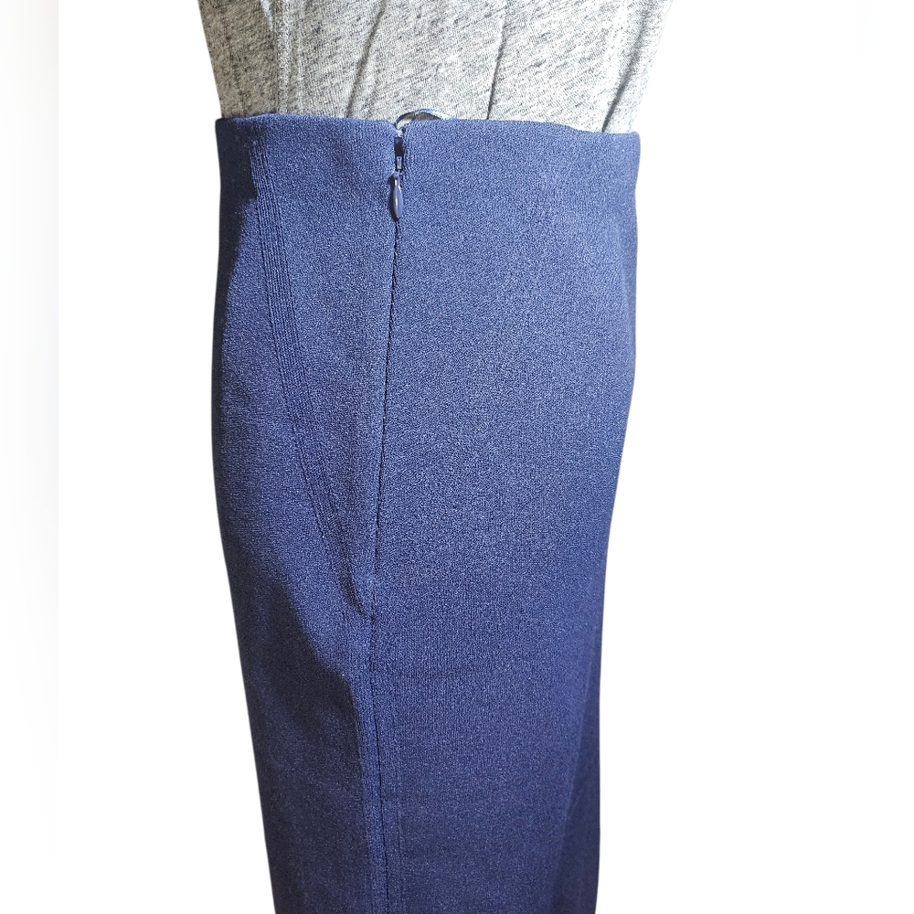 Vintage Ralph Lauren Collection Purple Label Navy Blue Pencil Skirt Medium - Picture 2 of 8